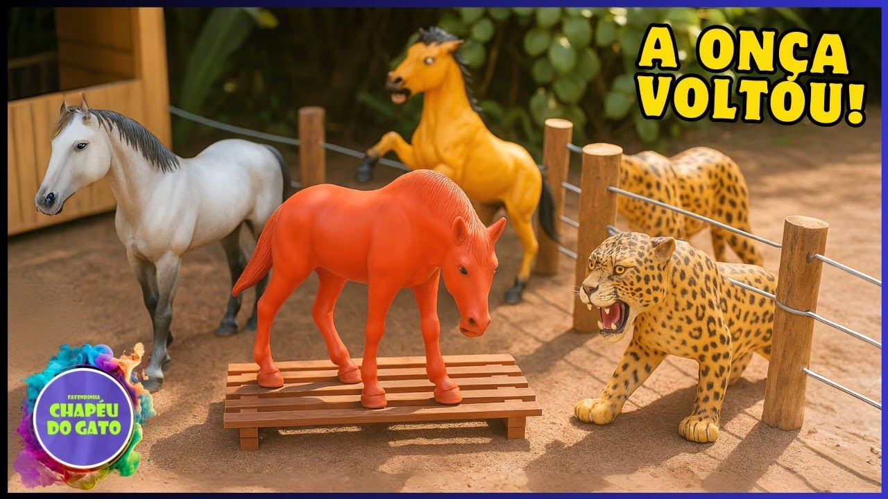 INCRÍVEL A ONÇA ENTROU NO CURRAL E ATACOU OS CAVALOS  E AGORA!