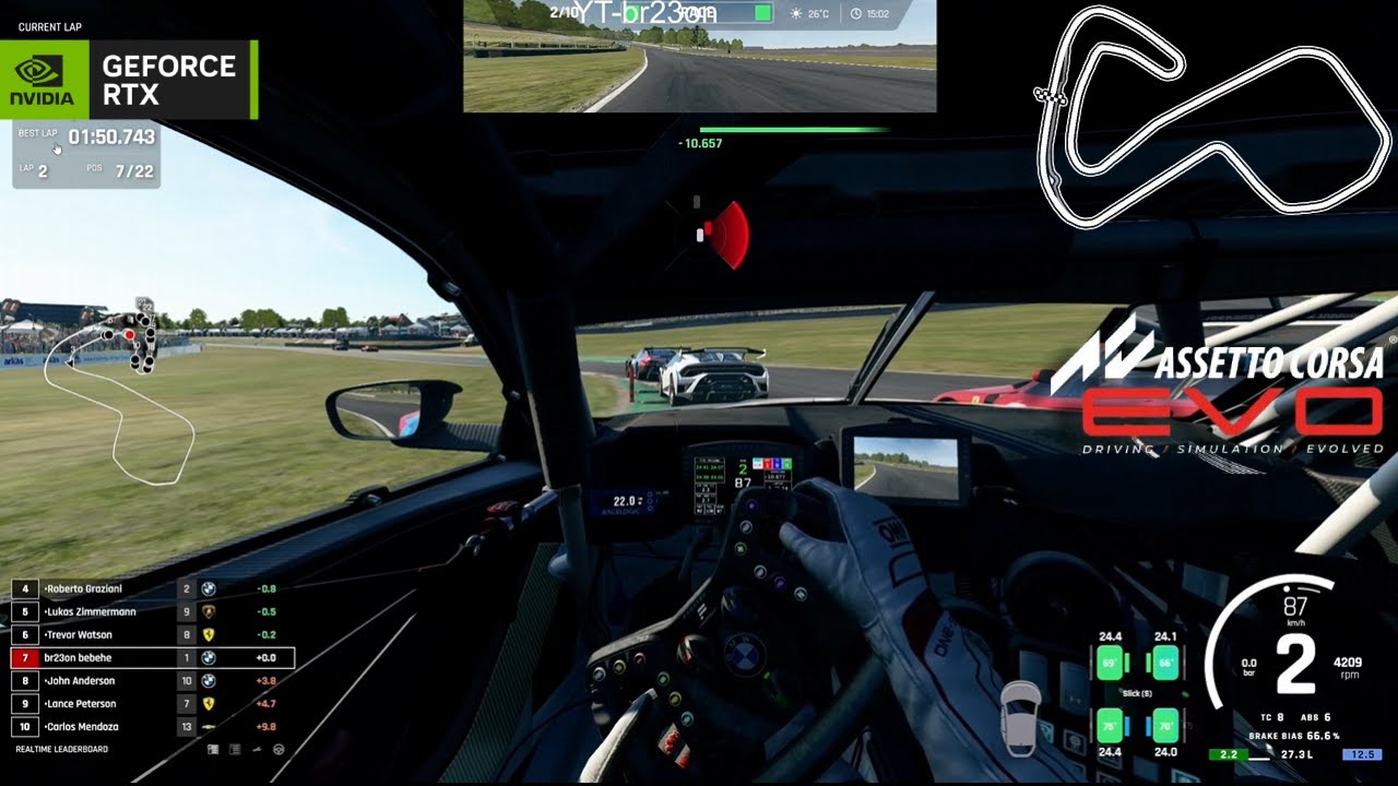 AC EVO Brands Hatch vs AI