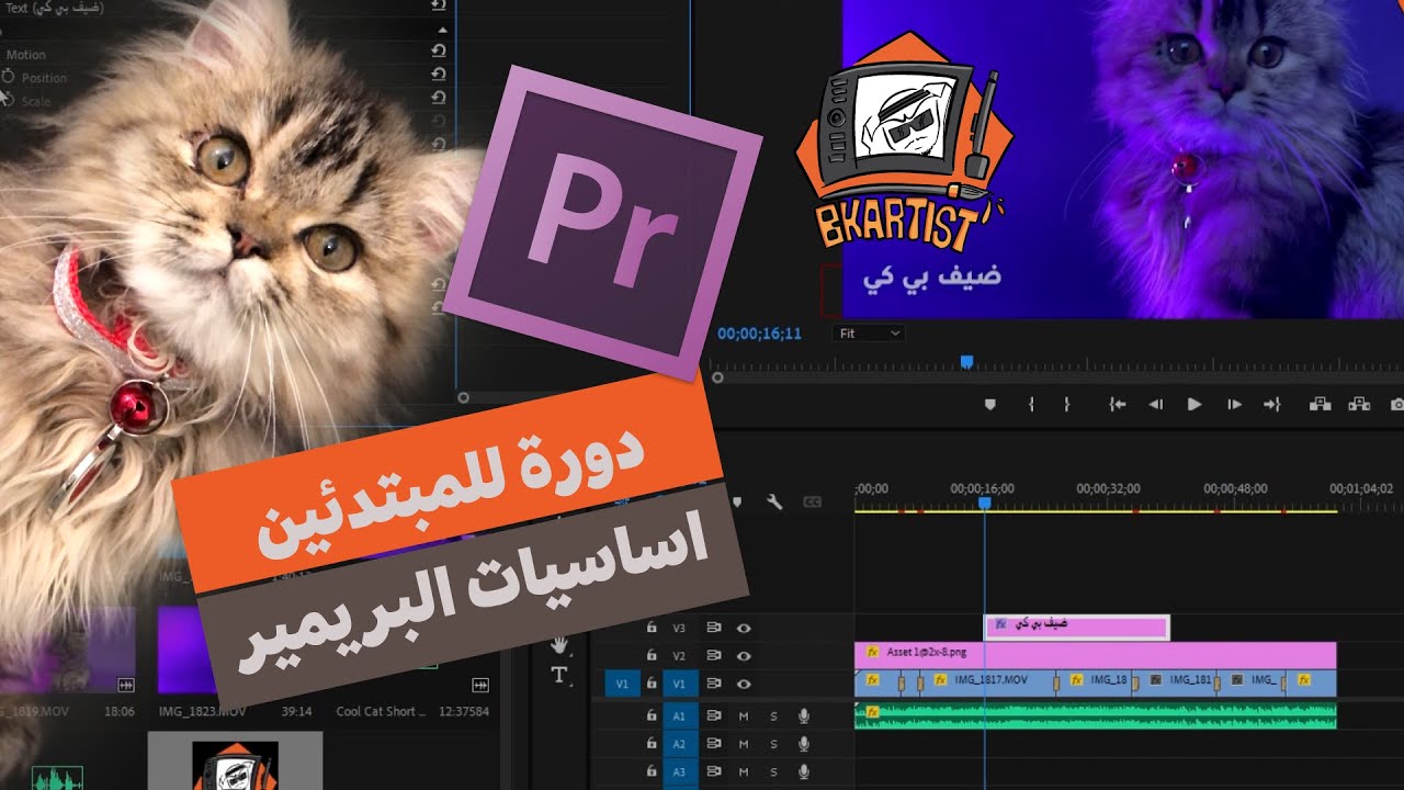اساسيات البريمير دورة مجانية للمبتدئين للمونتاج