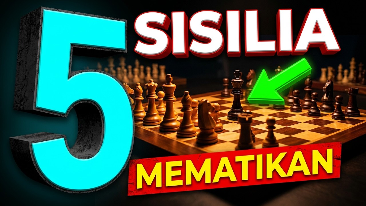 PEMBUKAAN CATUR MEMATIKAN (SISILIA DEFENSE) dengan 5 TRIK AGRESIF Grandmaster dunia..