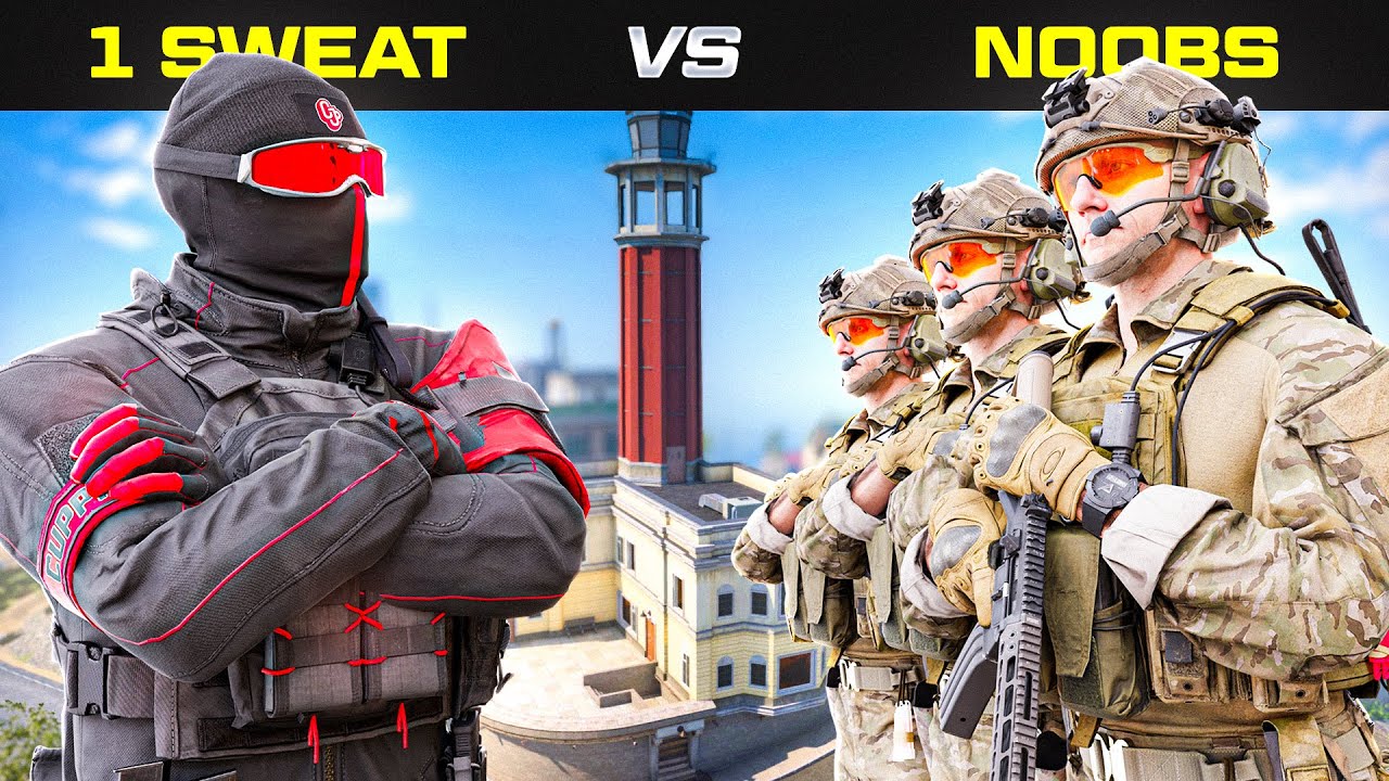 Can 3 NOOBS BEAT 1 SWEAT IN WARZONE?