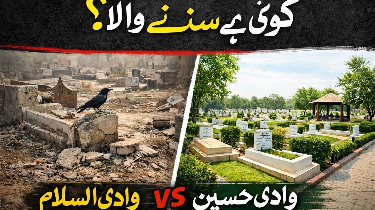 Two Graveyards, Two Realities 😢 | Wadi Salam vs Wadi Hussain | Karachi Vlog