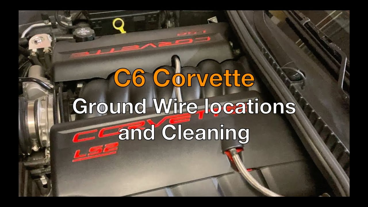 Расположение и очистка заземляющего провода C6 Corvette