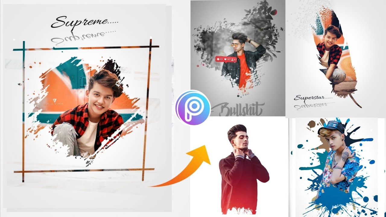 PicsArt Splash Brush Effect Editing !! PicsArt  brush X effect Editing