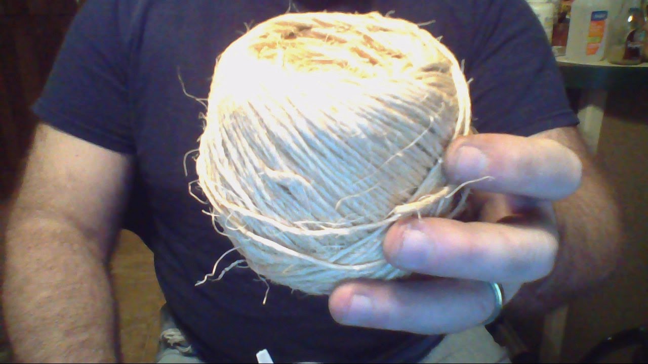 Rudiger Roll Jute Twine video 5 :  Plant Fiber - the First Jute Twine Fire Roll on Youtube