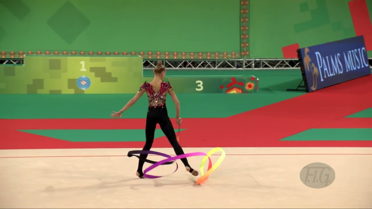 ONOPRIIENKO Viktoriia (UKR) - 2022 Rhythmic Worlds, Sofia (BUL) - Qualifications Ribbon