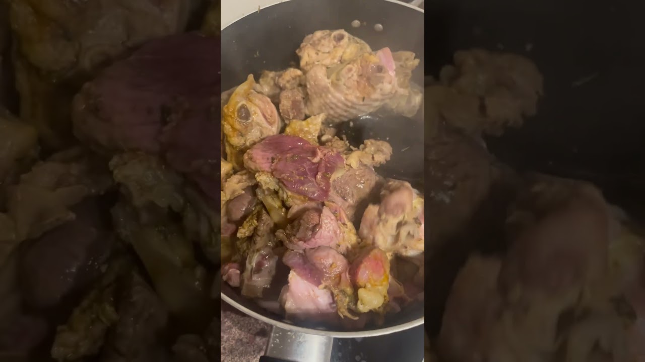 Boiling turkey with beef #shortvideo #cooking