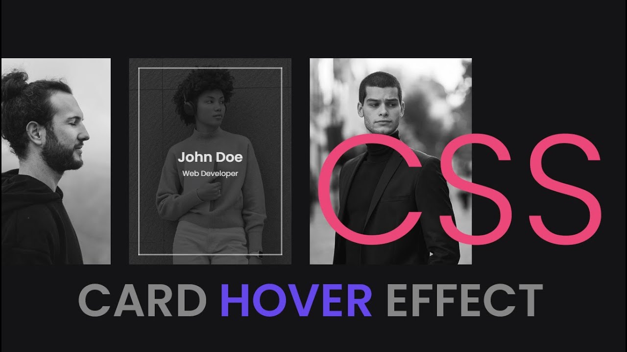 Card Hover Effect using Html Css | Responsive