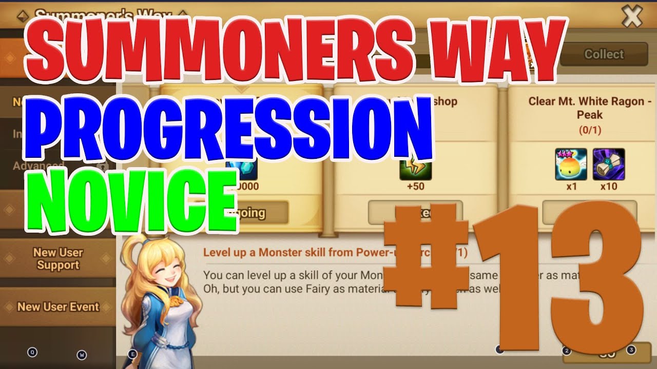Summoners Way - Progression - Novice - #13 - Level up Skill | | Summoners war 2022
