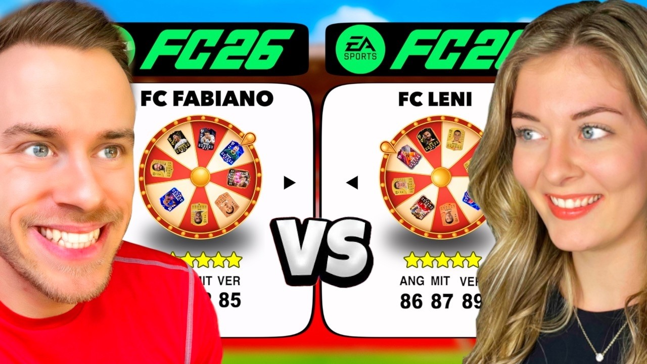 FC Fabiano vs FC Leni - aber FUSSBALL ROULETTE bestimmt unsere Teams! 😂⚽️
