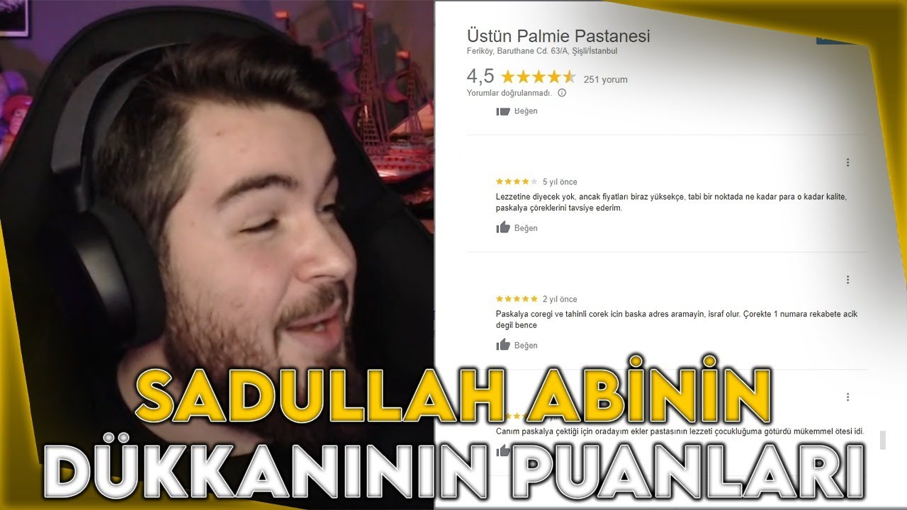 H1vezZz Sadullah Abinin Dükkanının Puanlarına Bakıyor