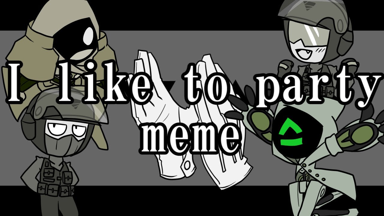 【MINDHACK】I like to party meme【手描き】