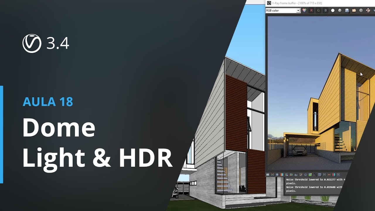 Vray 3.4 para SketchUp - Aula 18: Dome Light & HDR