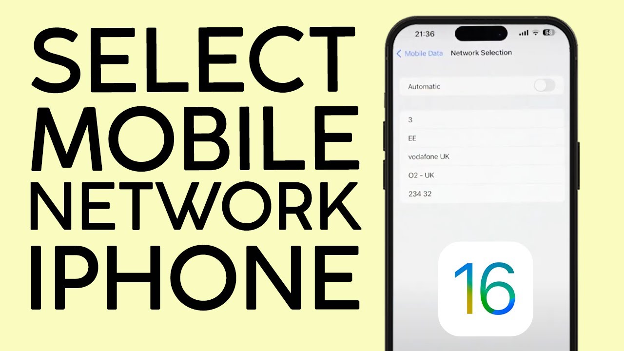 How to Manually Select Mobile Network on iOS 16 2022