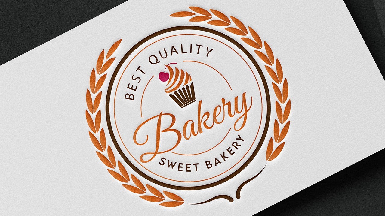 How to Create Bakery Logo Design illustrator cc||Food logo design tutorial||Rasheed RGD