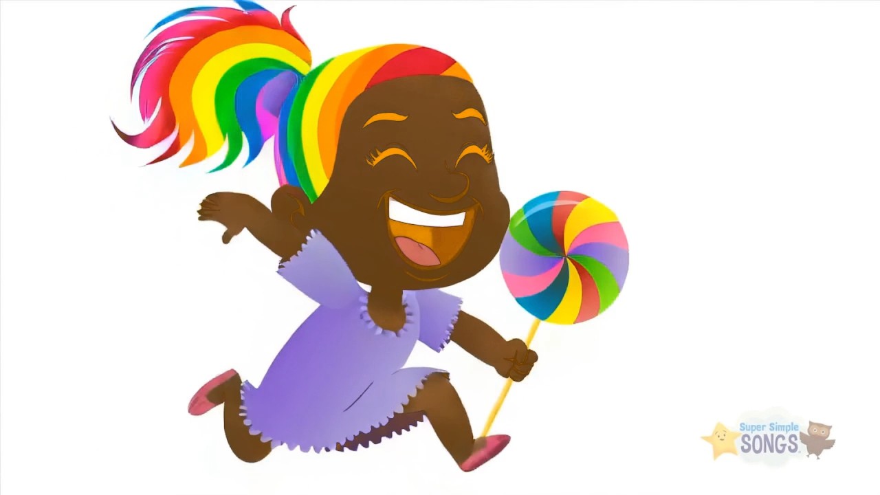 Rainbow Lollipops Are the Girl's Favorite. WITH ( ORANGE VOCODER )