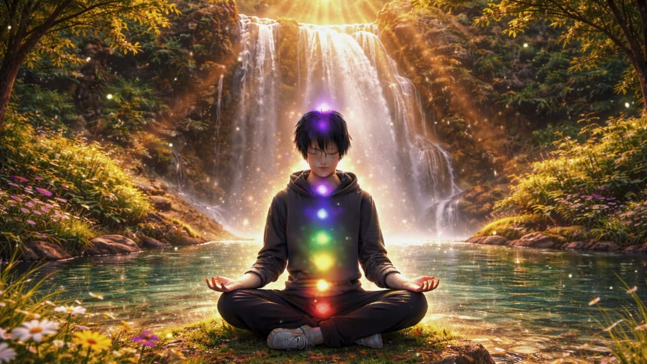 10 Minute Morning Meditation by a Waterfall for Healing