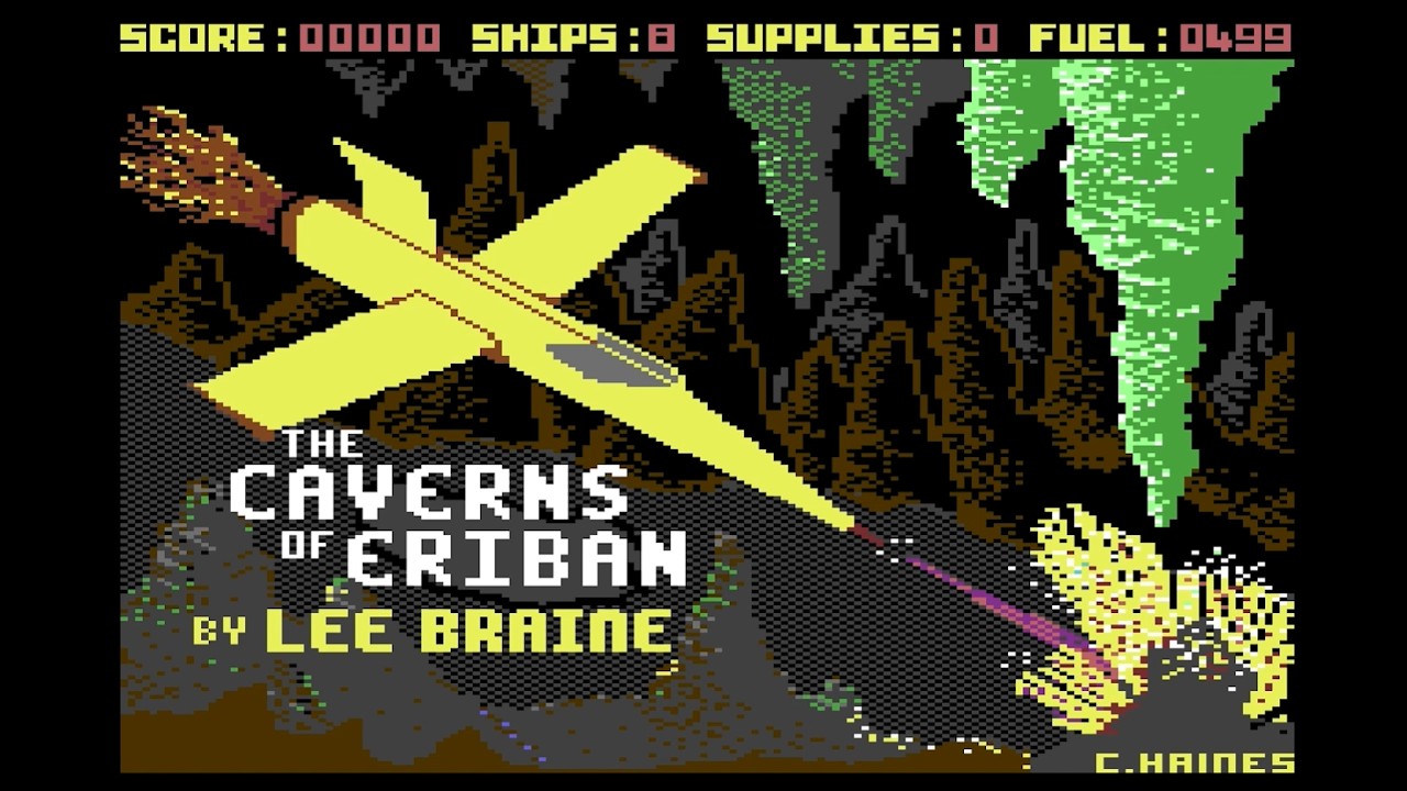 3 'Cavern' game intros and music, Commodore 64- C64 retrogaming, retro games, C-64