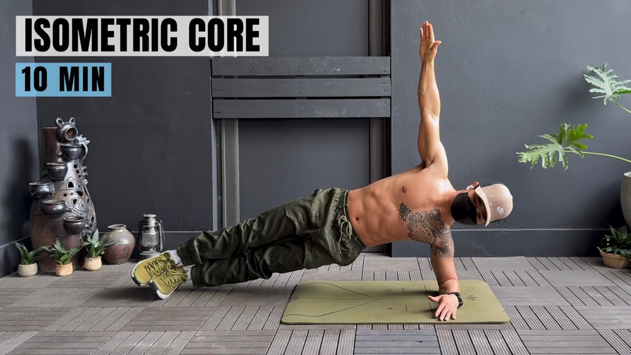 10 Min HOME ISOMETRIC ABS & CORE Workout |  No Equipment