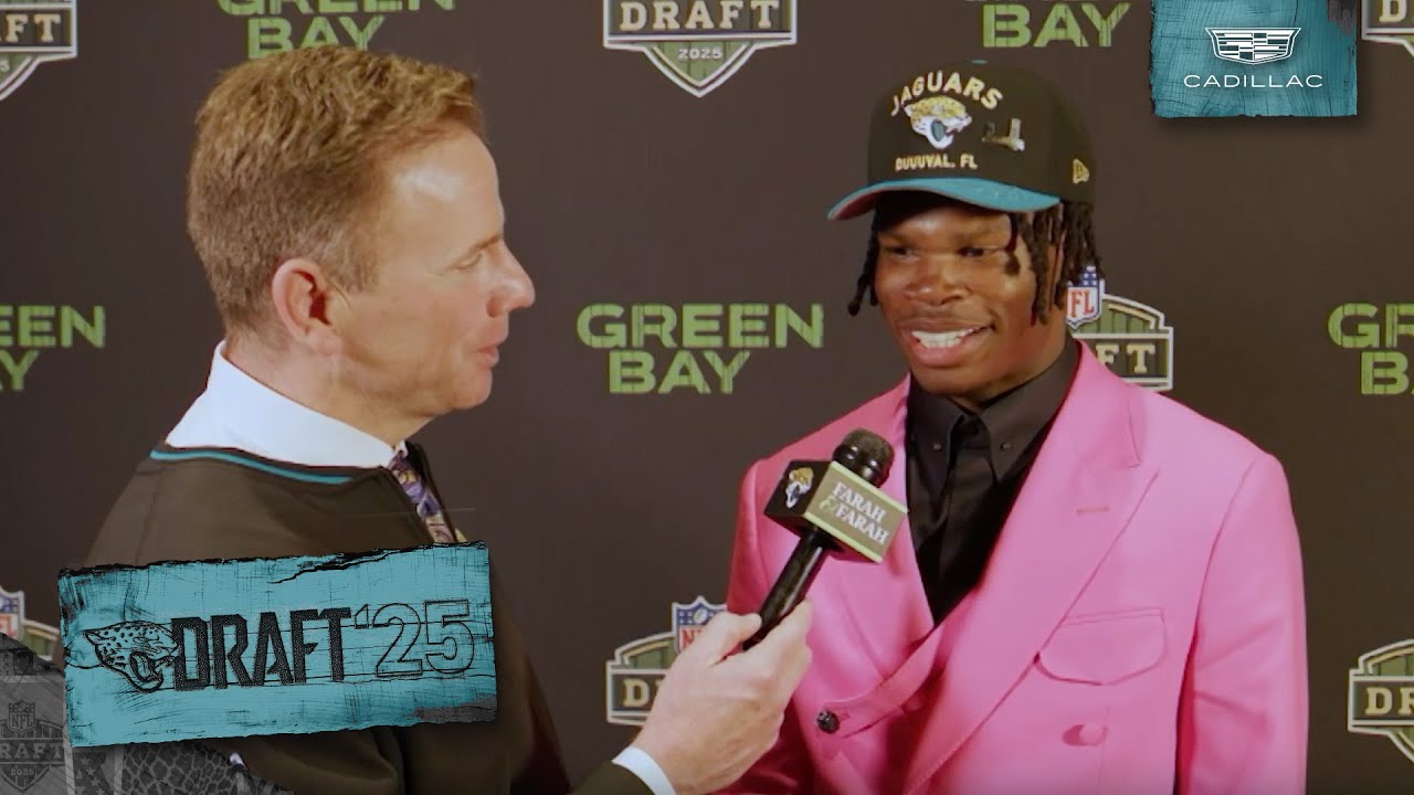 Travis Hunter Reacts to Being Picked by the Jaguars | 2025 NFL Draft | Jacksonville Jaguars