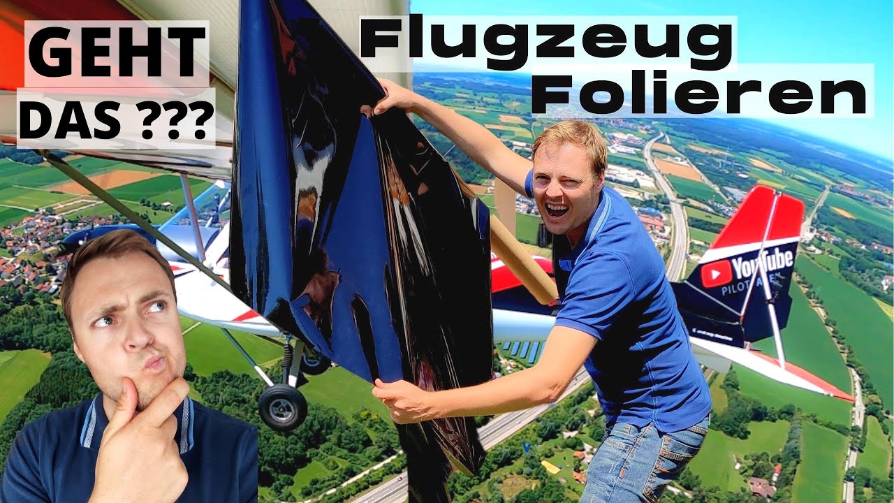 Ich foliere mein Ultraleichtflugzeug C42. Flugzeug Folierung mit Oracal 970 Rapid Air