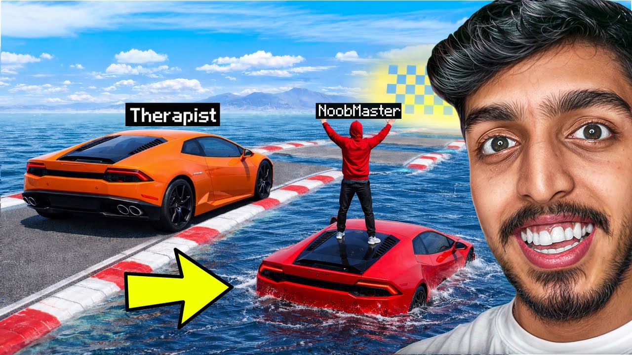 GTA 5 : I PUSHED NoobMaster Into WATER to WIN the RACE! 😂