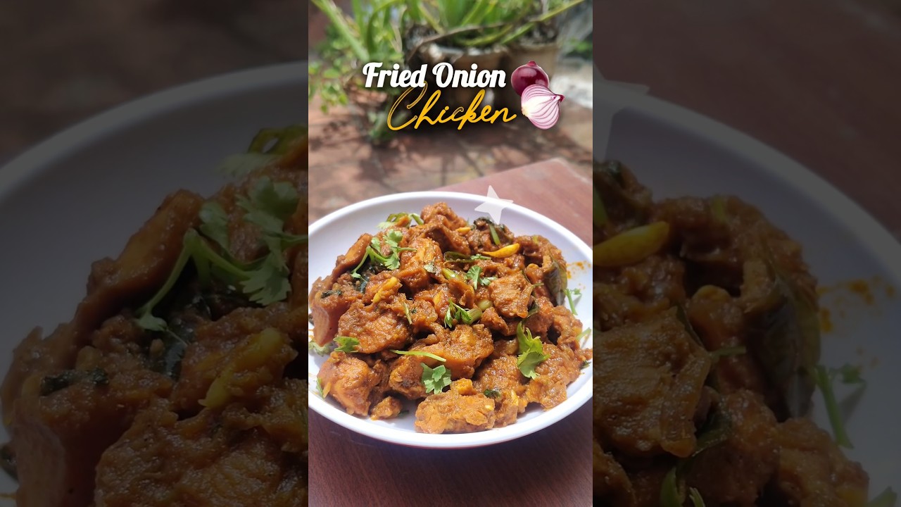 🔥15 Mins-la Vera Level Fried Onion Chicken Varuval!🤤#ytshorts r#Chicken#ViralShorts #NonVegLovers