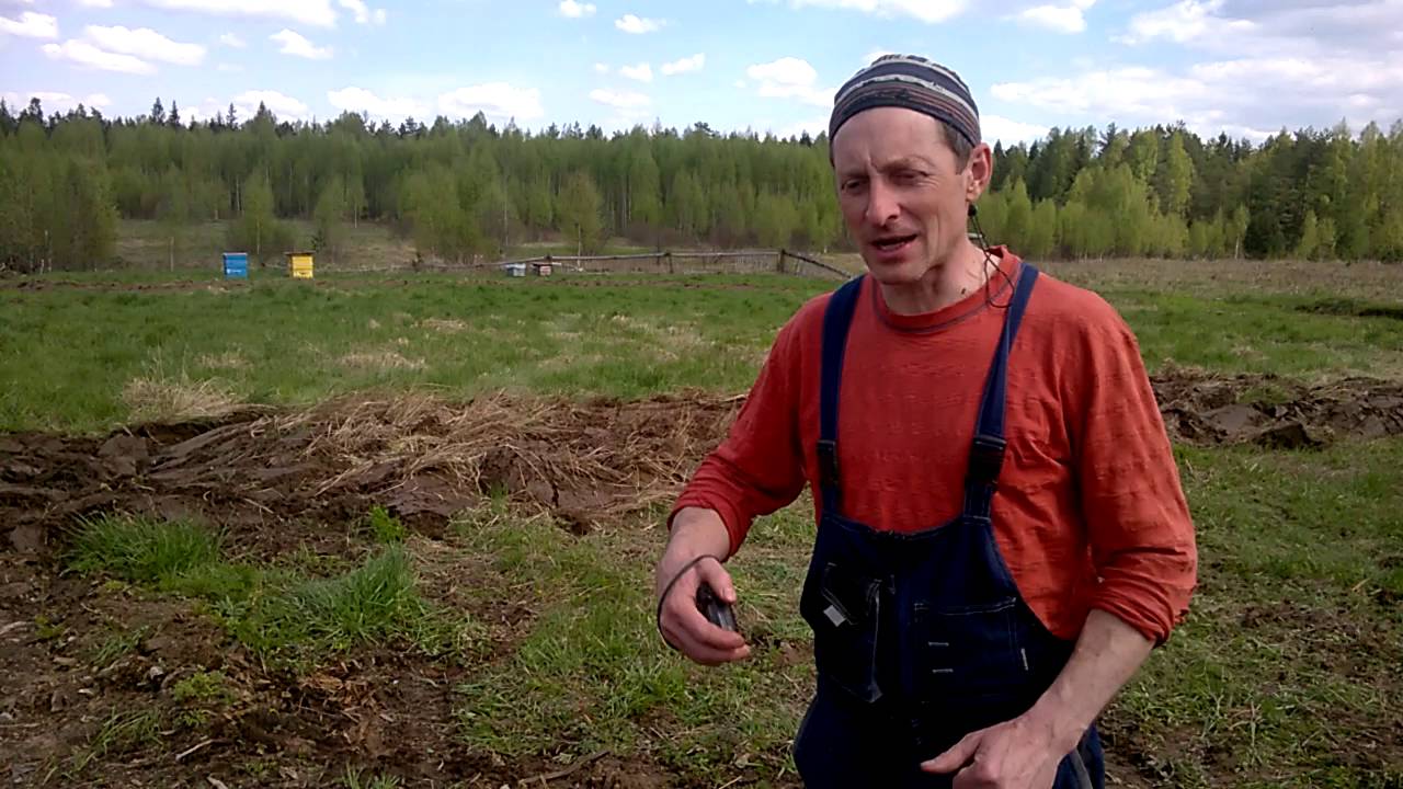 поднять целину. 1 часть. Трактор с двойным плугом.