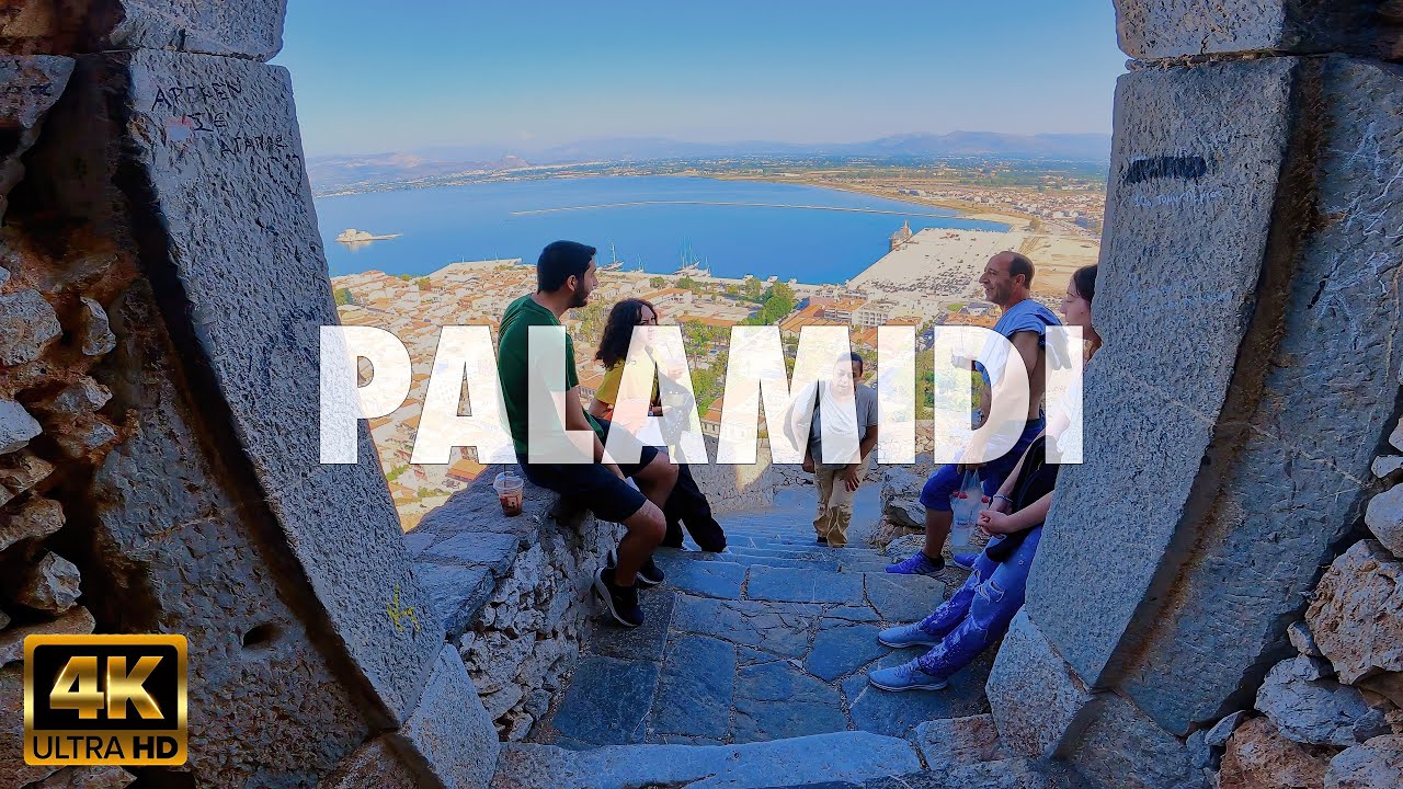 Exploring Palamidi Fortress - A Walk Through 1000 Steps to Timeless Beauty in Nafplio, Greece in 4K