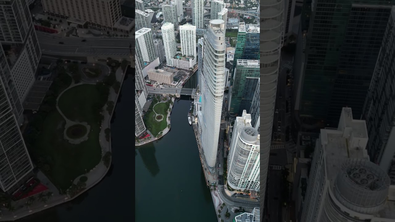 Miami's Skyline: A Heartfelt Journey Above the City #MiamiVibes #CityLove