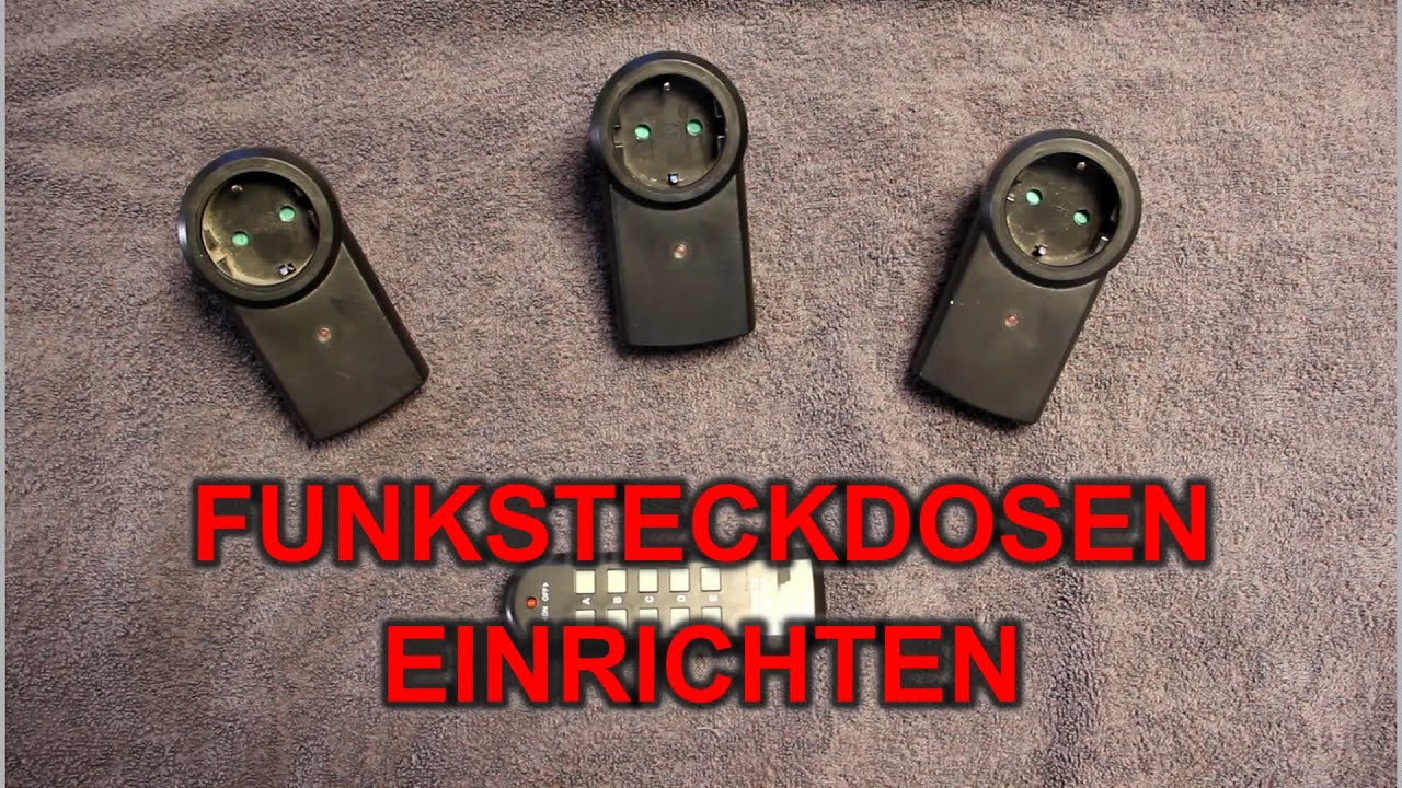 Funksteckdosen einstellen in 5 Minuten