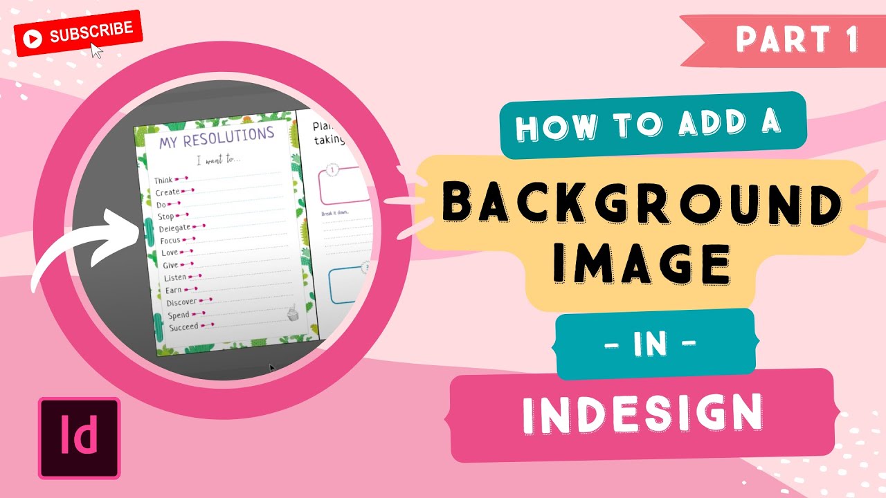 InDesign Template: How to Add a Background Image in InDesign - Part 1