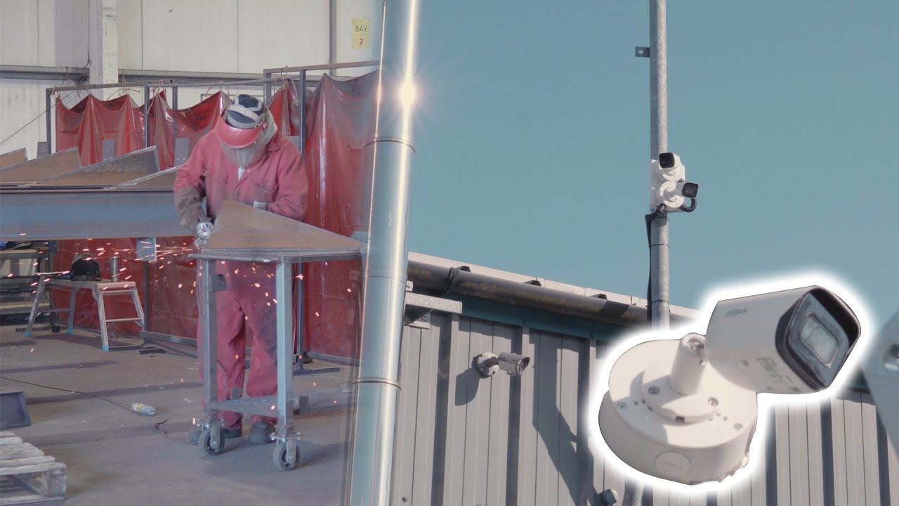 Security Company Installs Cameras for Steel Construction Site