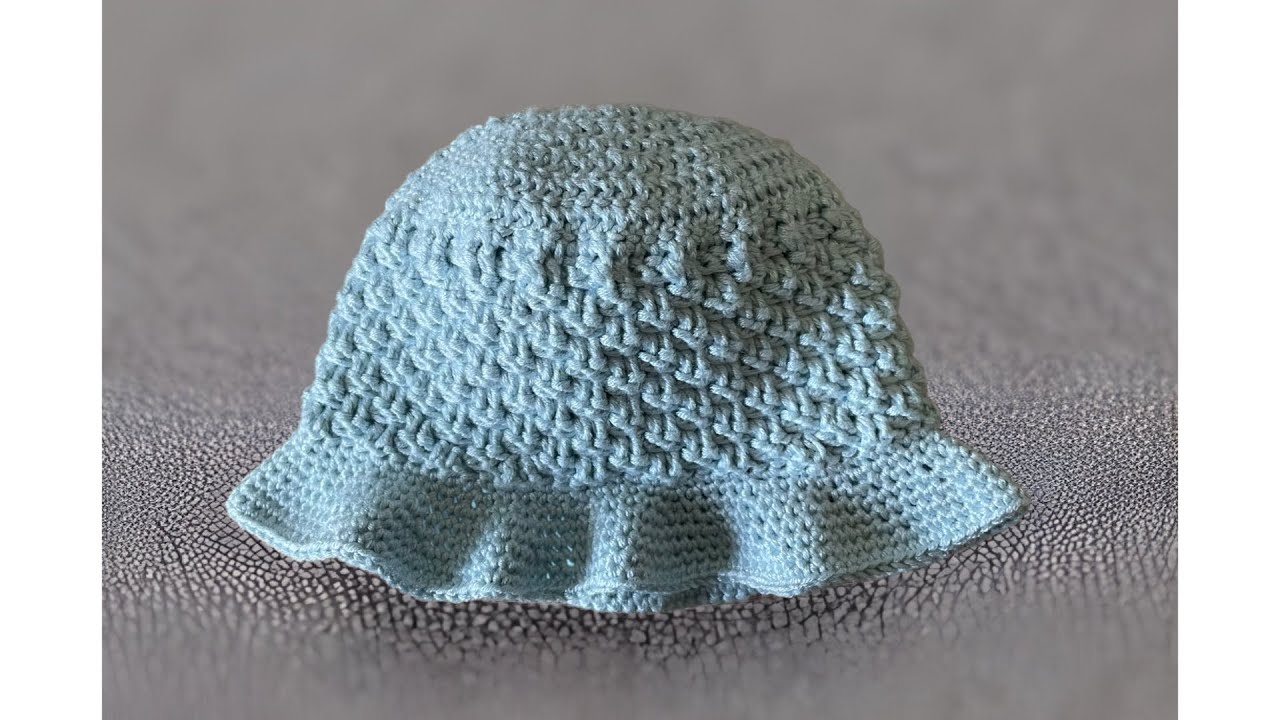Easy Quick Crochet Baby Sun Bucket Hat Tutorial! Summer is around the corner ☺️