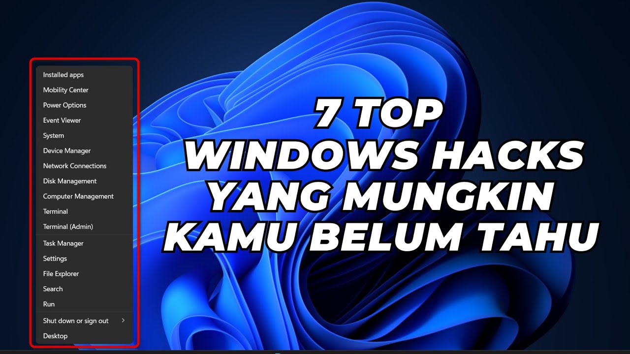 7 Top Windows Hacks Yang Mungkin Kamu Belum Tahu