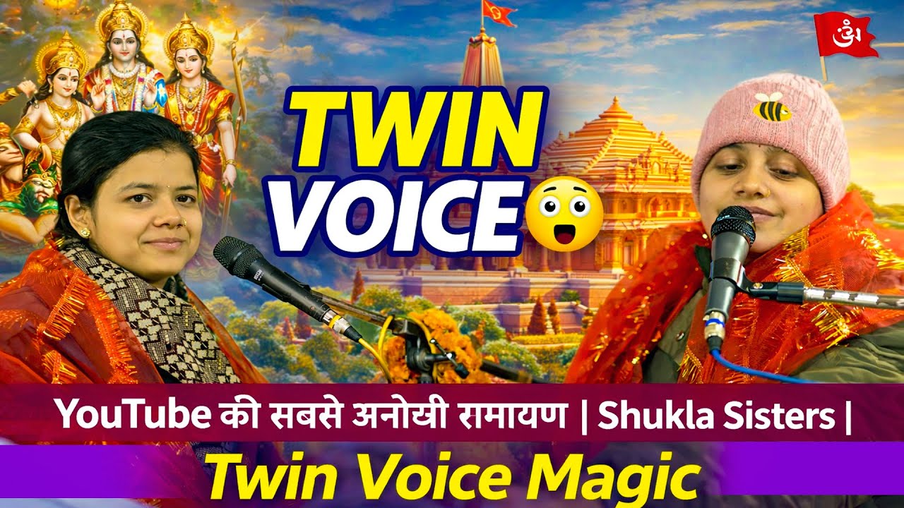 🔥 YouTube की सबसे अनोखी रामायण | Shukla Sisters | Twin Voice Magic