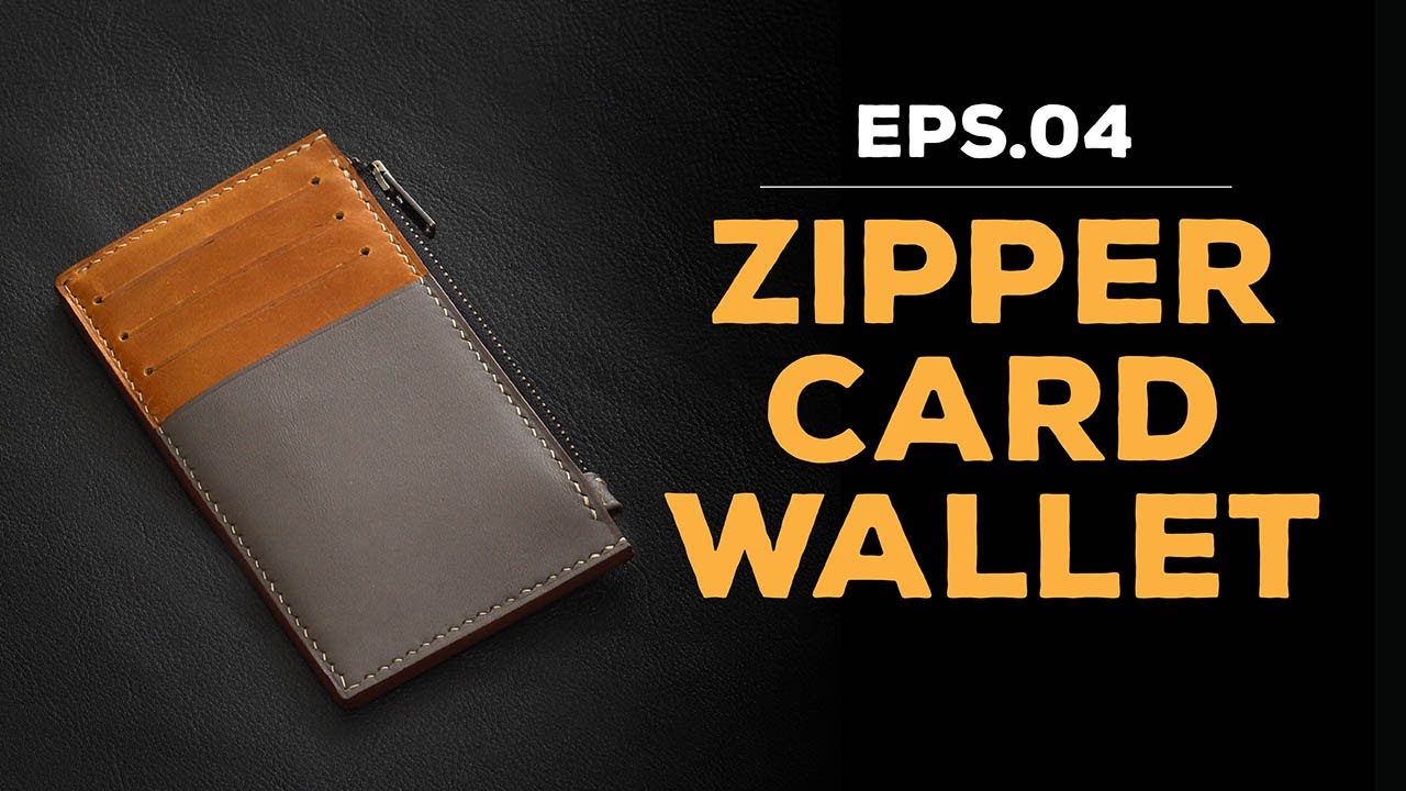SUKA BIKIN-BIKIN - Membuat Leather Zipper Card Wallet - Crafting #4