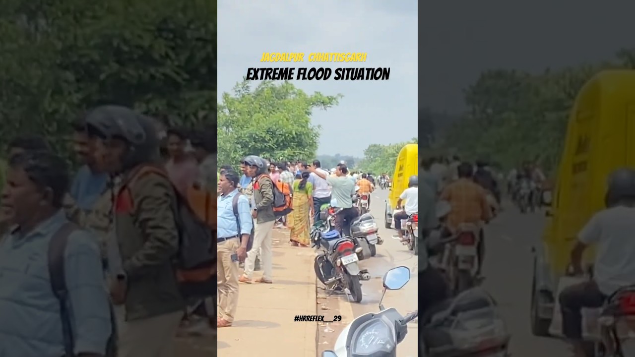 Extreme flood situation in jagdalpur in Bastar district of Chhattisgarh #youtubeshorts #chhattisgarh