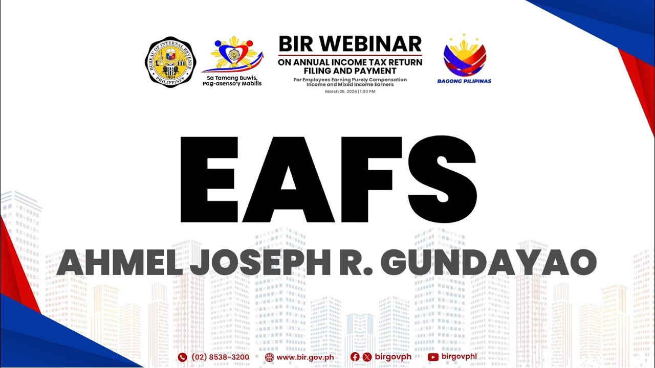BIR WEBINARS | Electronic Annual Financial Statement