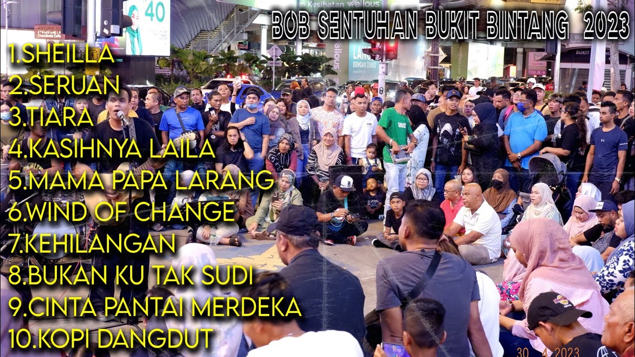 Persembahan Bob Di Bukit Bintang | Kumpulan Lagu Top 90an Cover Bersama Sentuhan Band