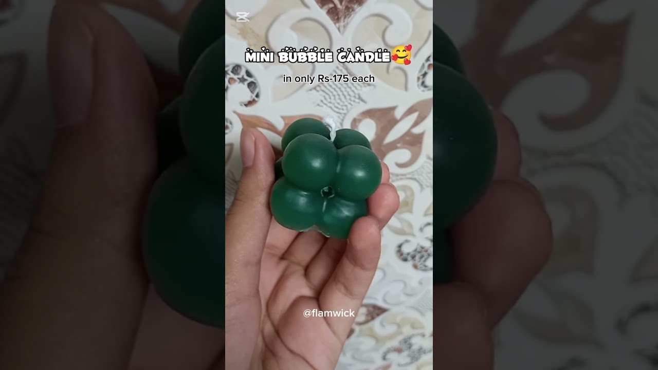 ✨ Aesthetic BUBBLE CANDLE 💖 Only Rs.175! | DM to Order 🕯️ #Shorts