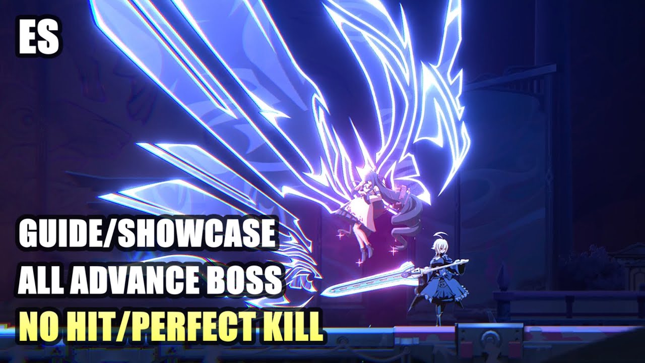Blazblue Entropy Effect - Es guide/showcase and all Advance Boss fights (No HUD)