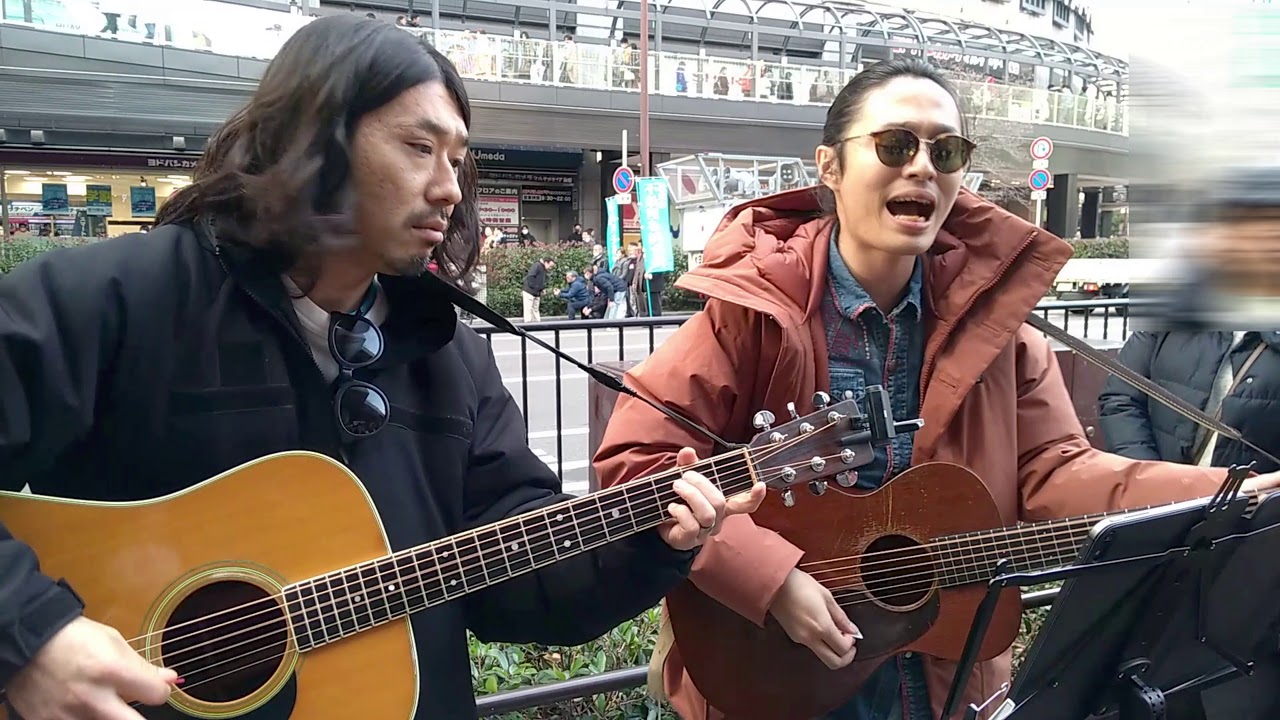 光村龍哉 withけいちゃん Tomorrow never knows 弾き語り@大阪駅ルクア前 2020.2.2