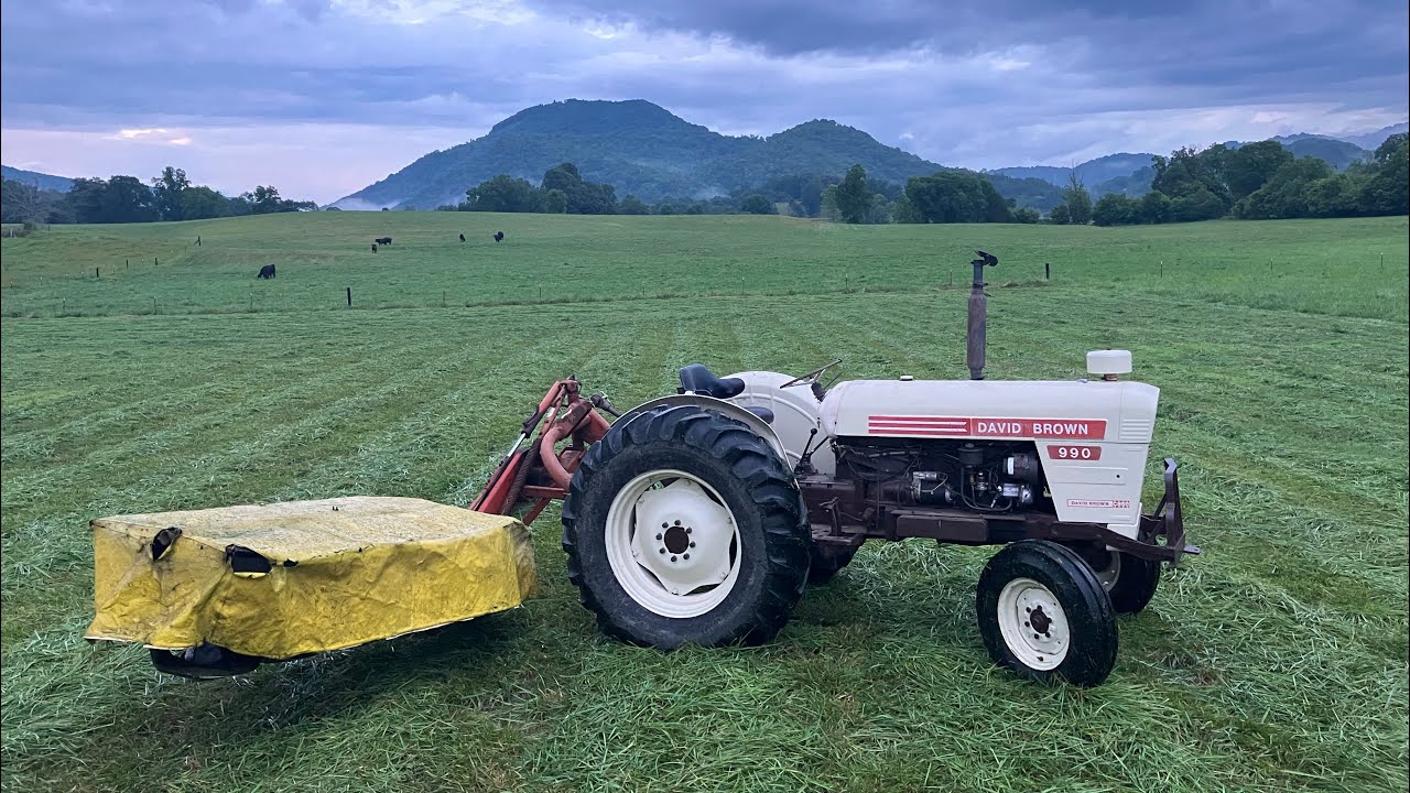 Disc Mower Maintenance and Mowing Hay!