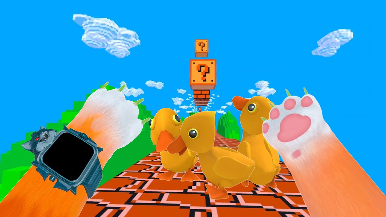和小鴨子一起玩遊戲機-I am Cat VR