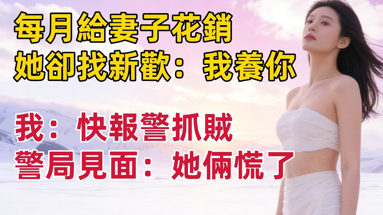 每月給妻子花銷，她卻找新歡：我養你，我：報警抓賊，警局見面：她倆慌了#出軌小說 #愛情故事 #白月光 #幸福人生#生活经验 #情感故事 #退休生活