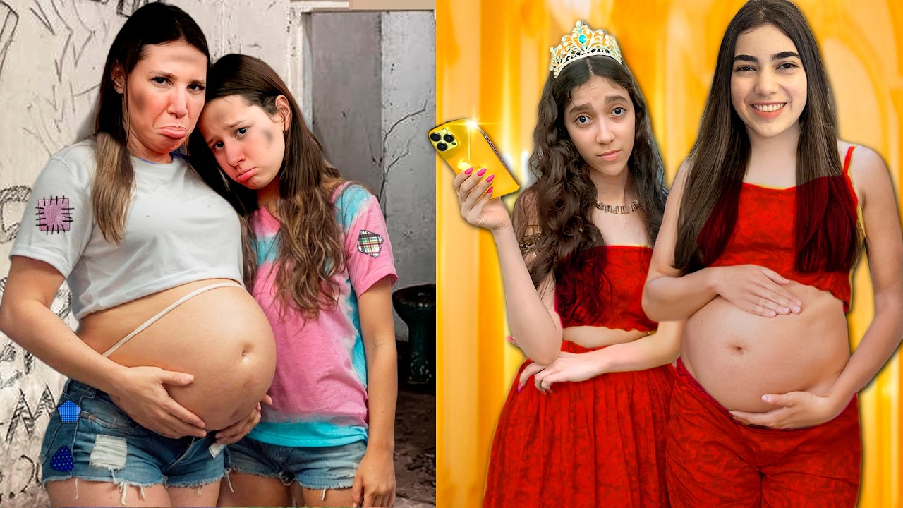 Богатая беременная 👑 VS бедная беременная 🤰