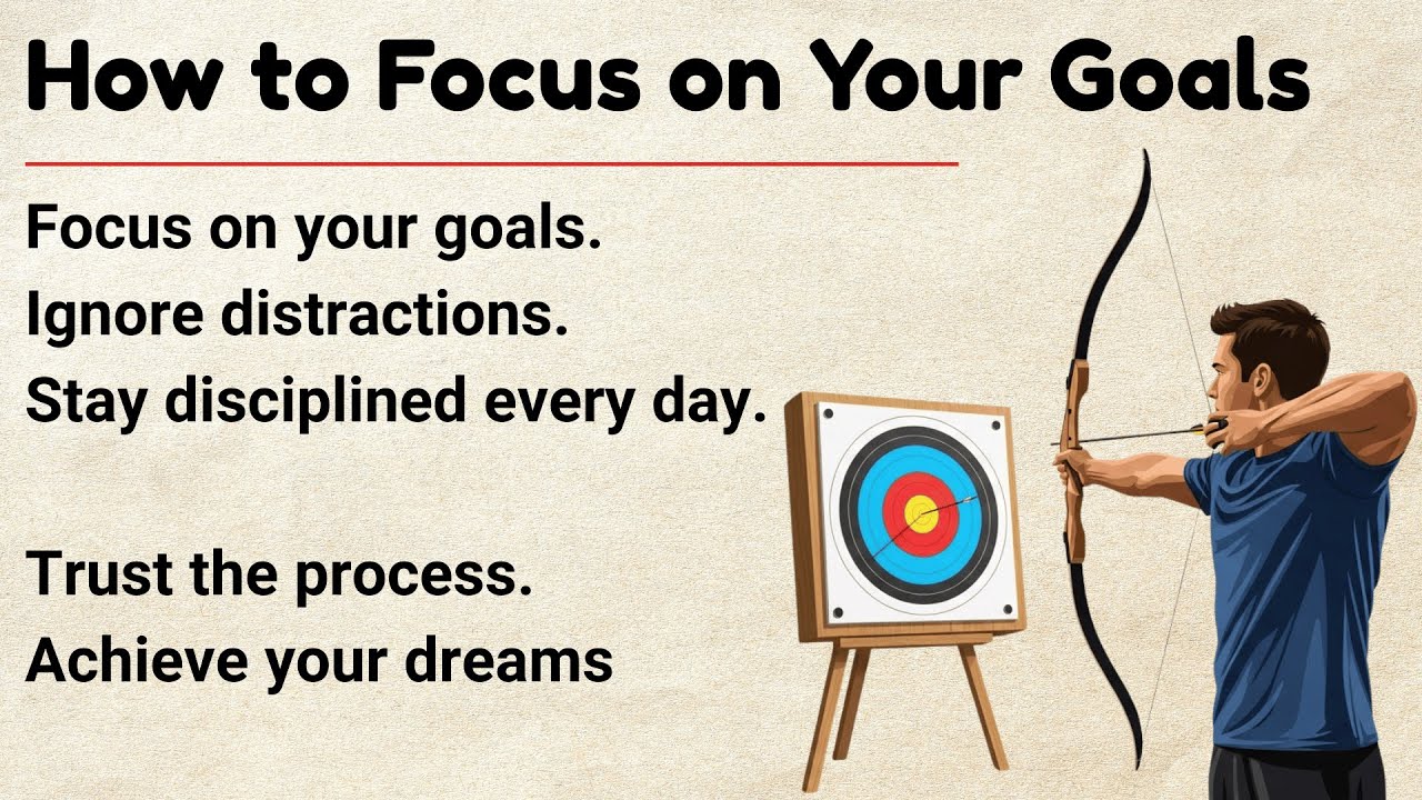 How to Focus on Your Goals | Stop Distractions Forever | Motivational Video 🔥 | Graded Reader ✅