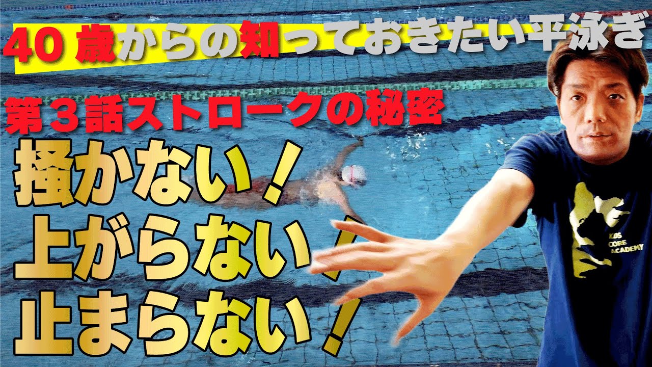 40歳からの平泳ぎ改革｜ストロークの秘密「掻かない・上げない・止まらない」#平泳ぎ #マスターズ水泳 #泳ぎ改善