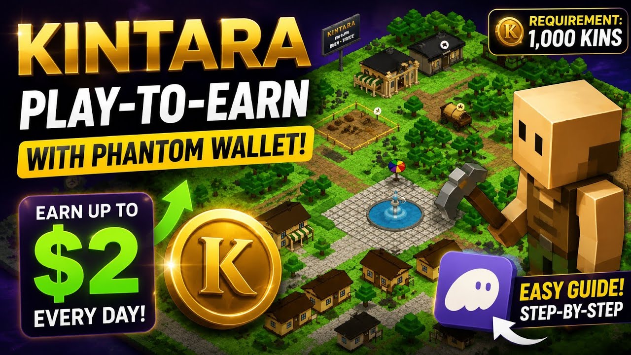 Как играть в KINTARA: начните всего с 1000 KINS! (Гайд по кошельку Phantom)